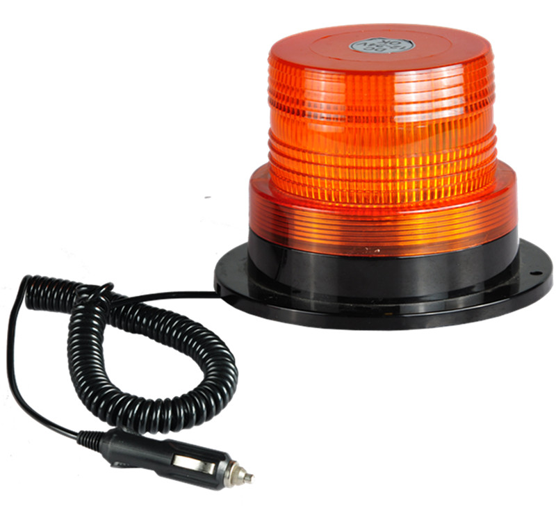 DC12-80V Amber LED forklift warning light   SMD 5730 LED strobe flash and rotating light with Magnet