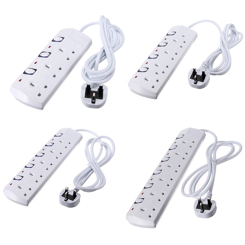 independent switch UK power extension strip socket