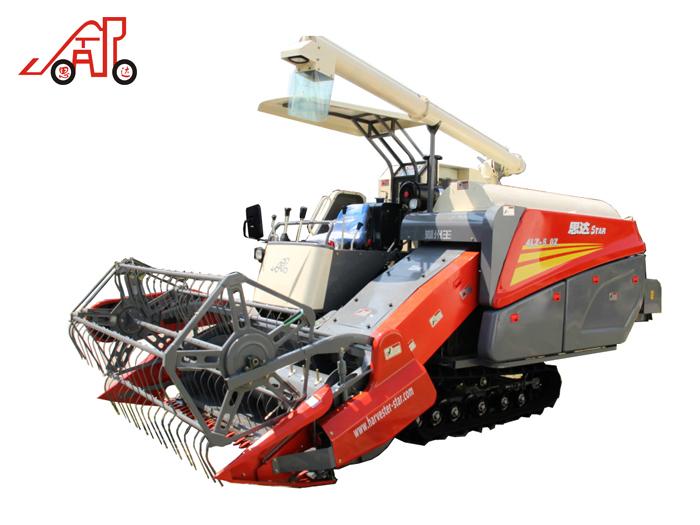 Longitudinal axial flow type whole feeding combine harvester for rice wheat and soybean