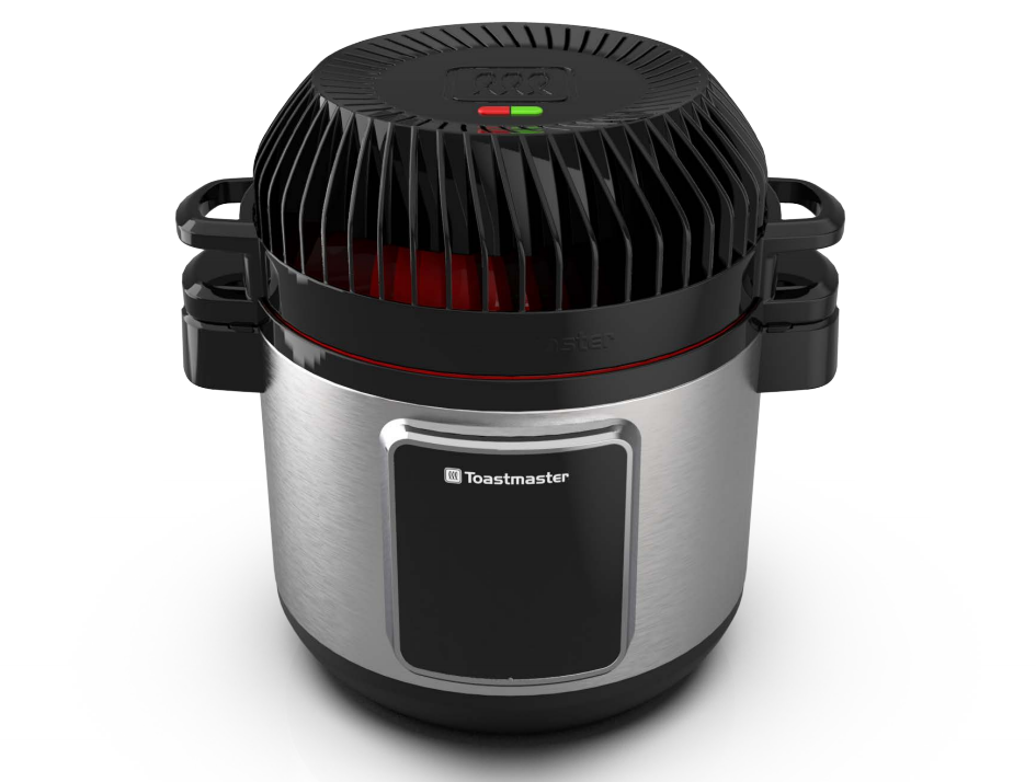Pressure cooker with air fryer