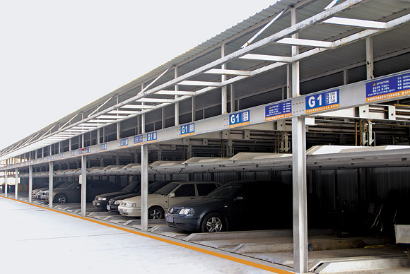 Lifting and traverse parking equipment (double deck)