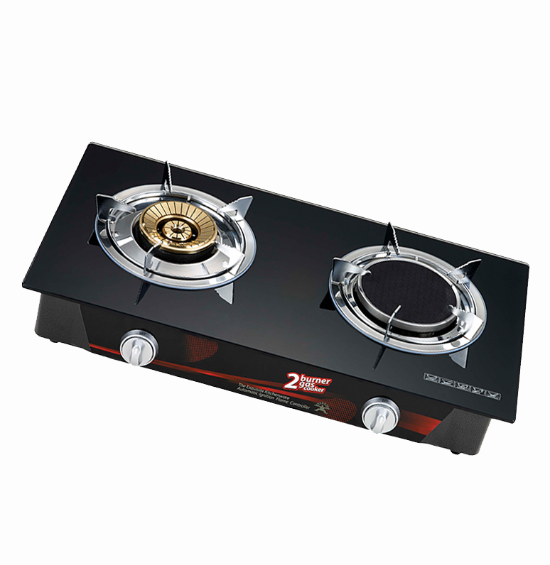 Double burner gas stove