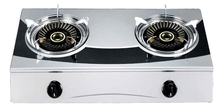 Double burner gas burner