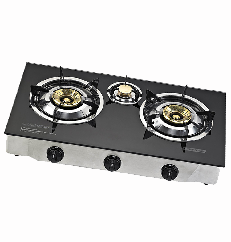 Triple gas stove