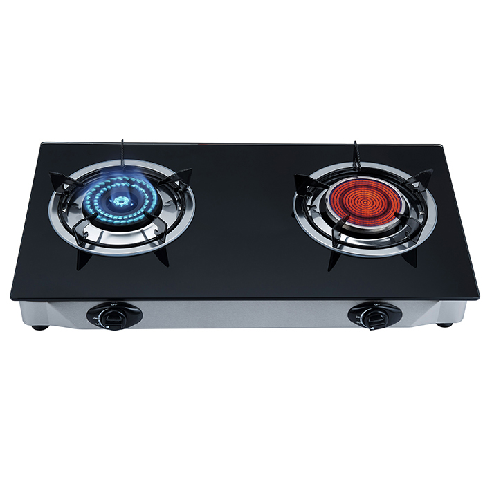 Double burner gas stove gas burner