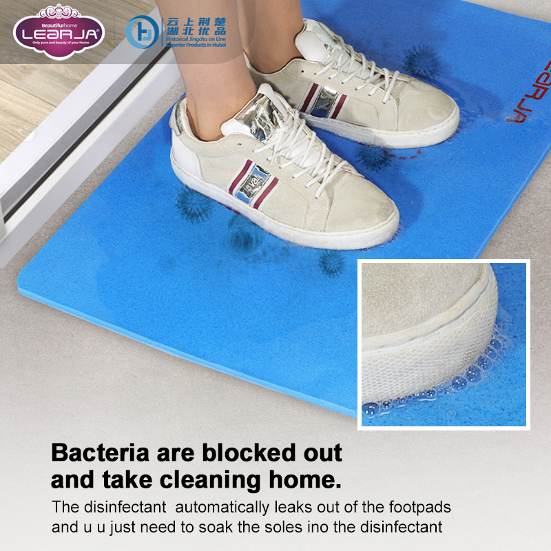 anti-bacterial door mat  Enter the office  Cleaning sole bacteria  absorbent water  large area  Prevent germs from taking home.