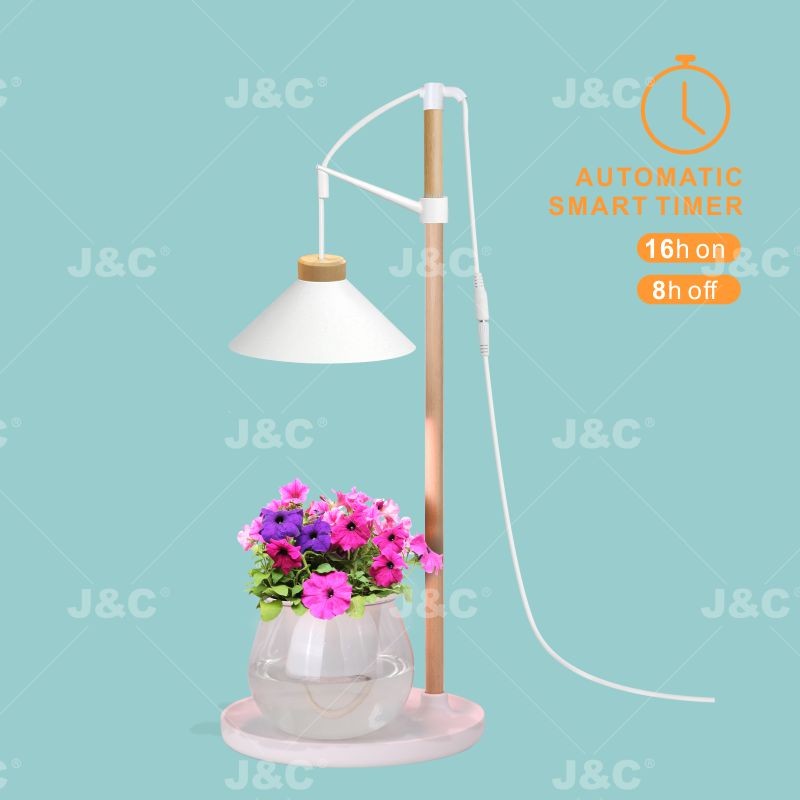 J&C MG-TG-002 grow light   Table lamp type  height adjustable  nordic design  wood&plastic material  suitable for pot plants  indoor light