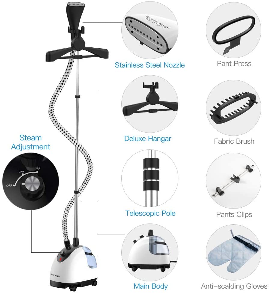 Household steam ironing machine