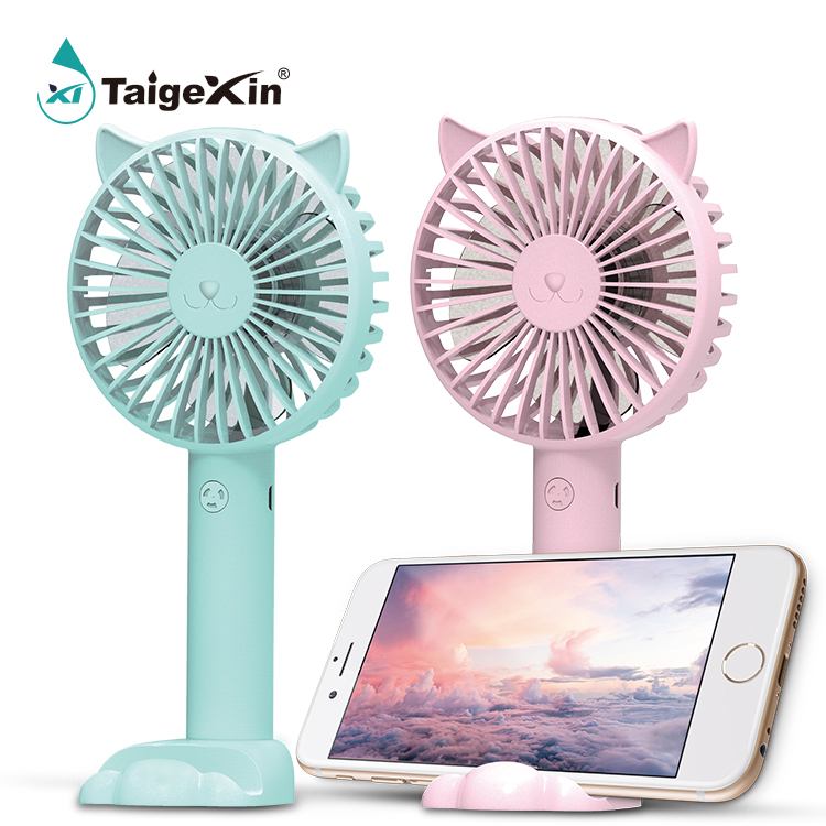 Cute Fan Portable Handheld Rechargeable Air Cooling Mini Fan