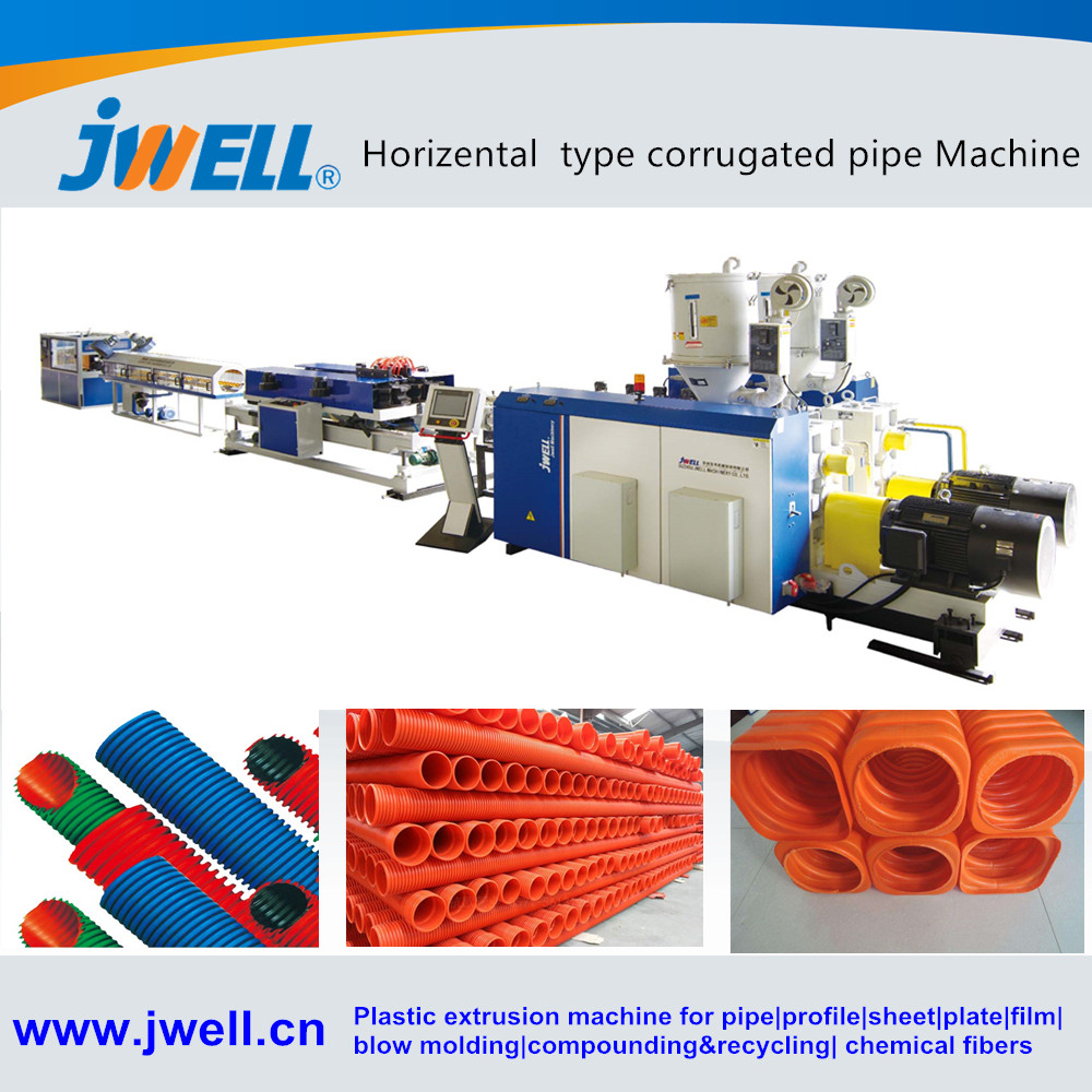 JWSBL-HDPE200-800MM double wall corrugated pipe extrusion machine