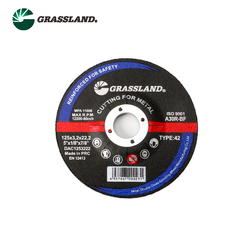 T42-125X3.2X22 5inch metal cutting and grind wheel Grassland