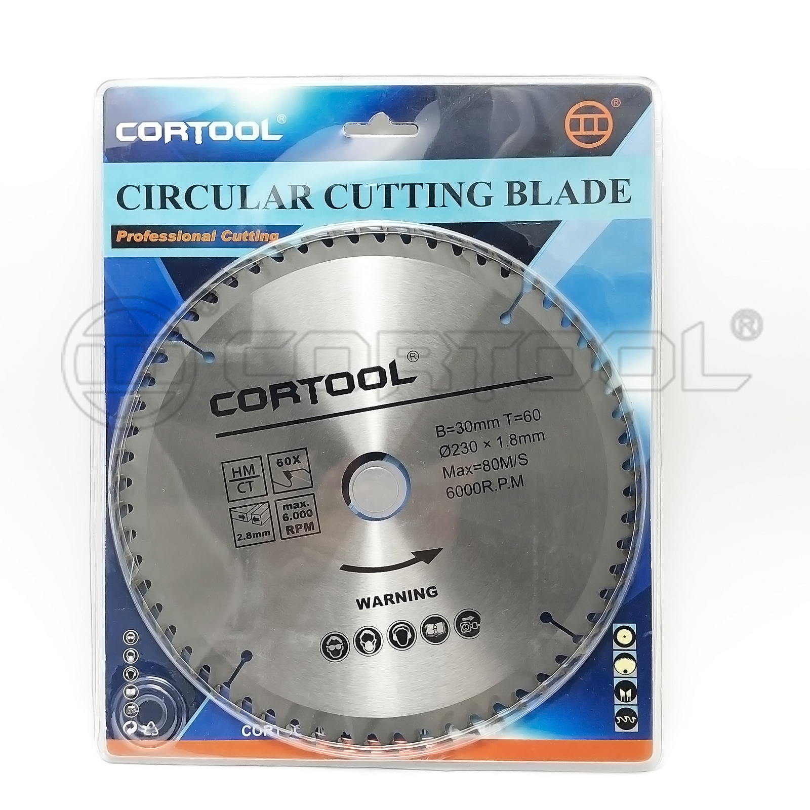 Circular saw blade for wood working