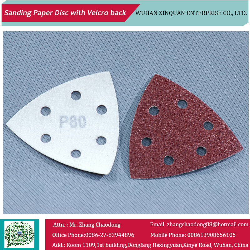 Sand Paper Disc with Vecro Back