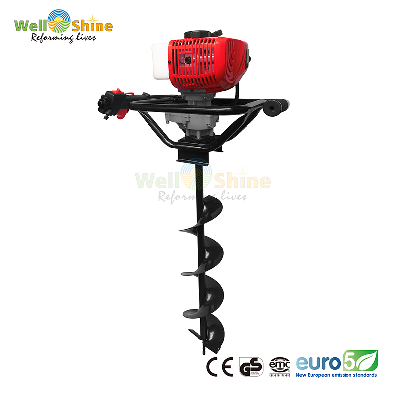 with 100mm 150mm 200mm 250mm 300mm Auger Bits 52cc CE GS EUV Drill Hole Digger Hand-Held Earth Auger