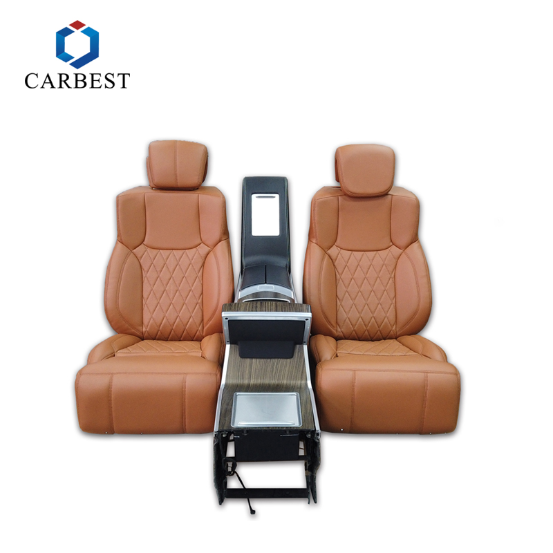 Modify luxury car seat back seat for Land Cruiser 5 to 4 seat MBS Style