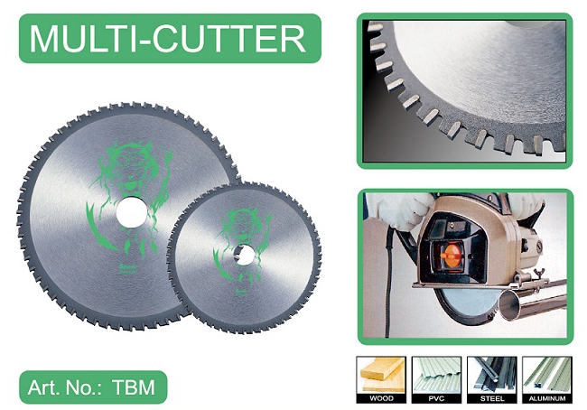 Circular saw blade for multi-cutter