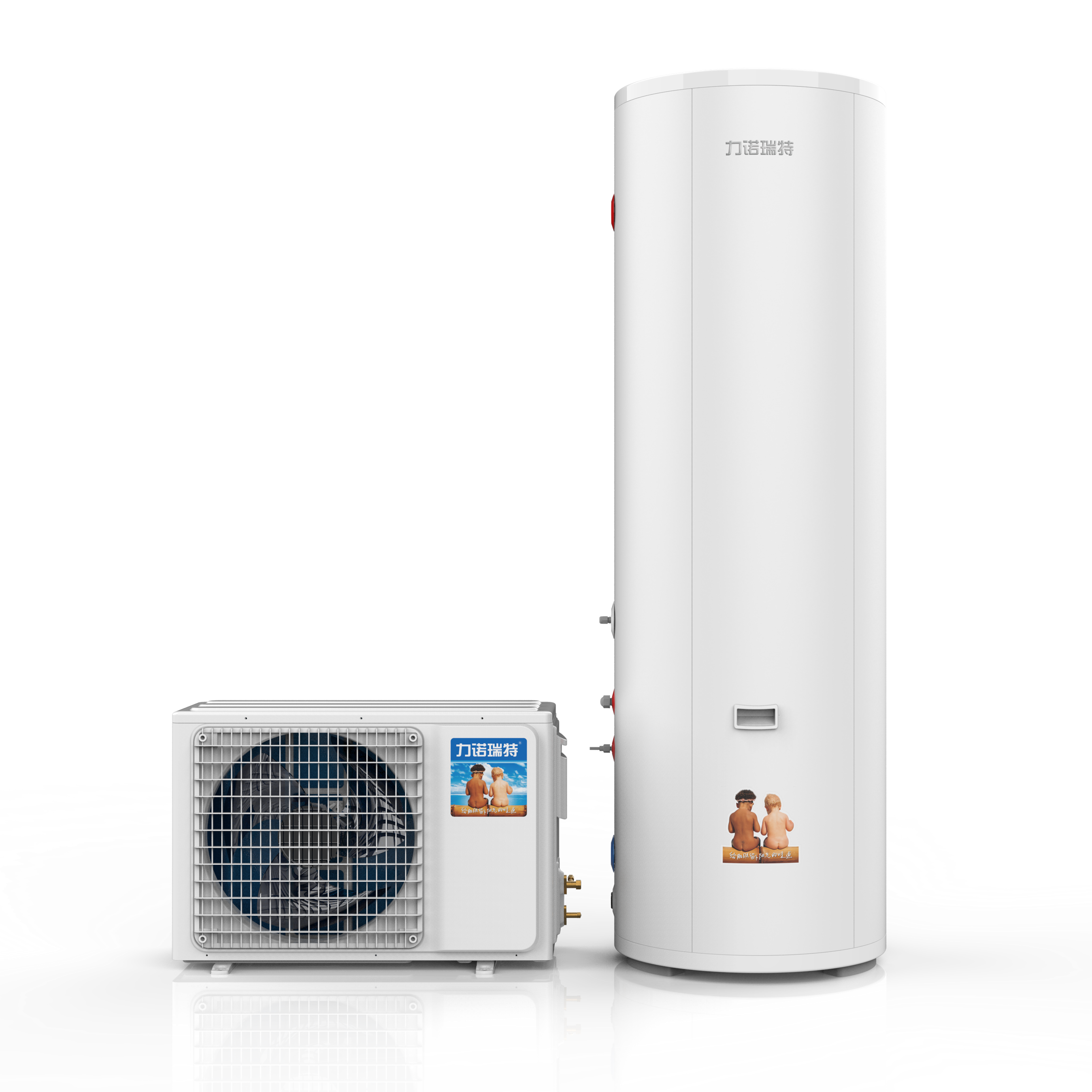 Air source heat pump water heater 1.5P inverter with 300L water tank