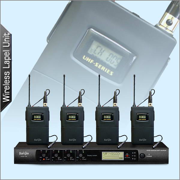 4 channel uhf wireless microphone