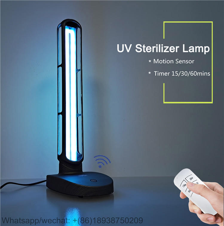 2020 New Launched 36W Remote Control Ultraviolet Sterilizing UV Disinfection Light with Inbuilt Motion Sensor