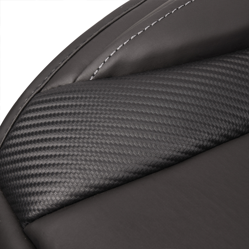 Carbon sideless seat cushion