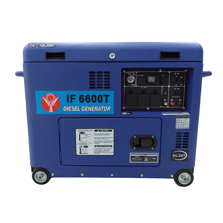 Portable 5KW diesel generator silent type with ATS