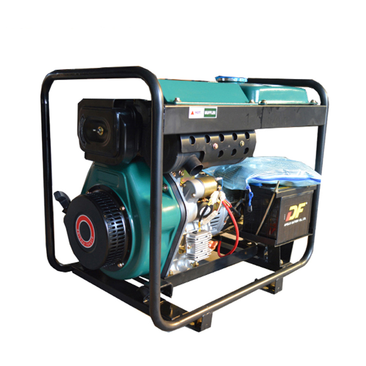 Open type 7kva diesel generator electric start