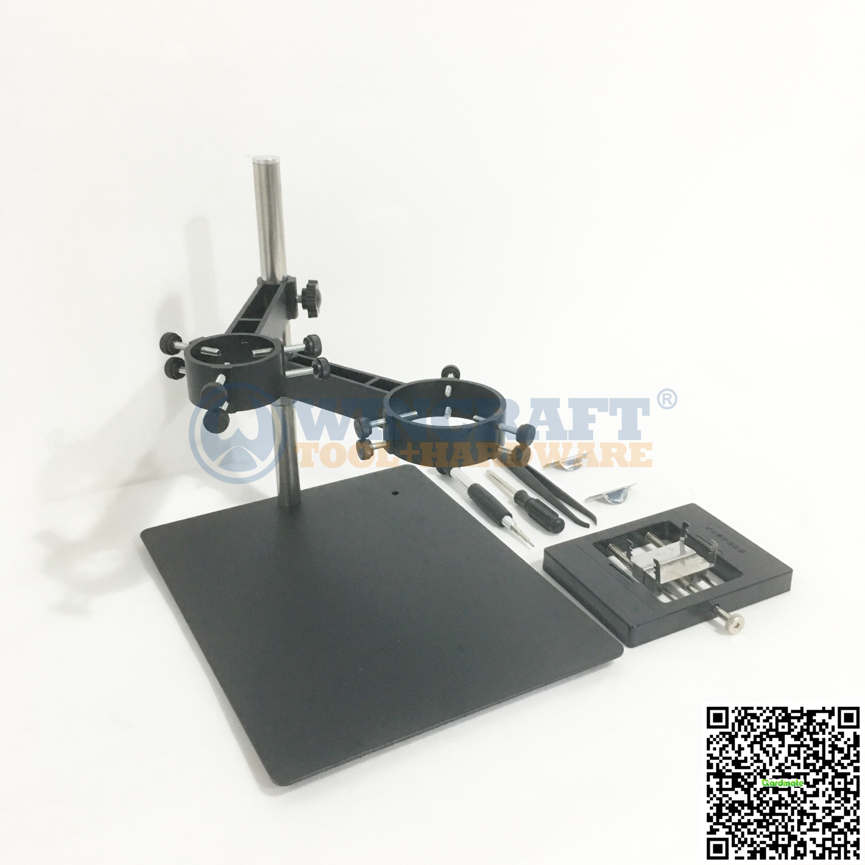 Hot Air Gun Clamp Stand Holder With Two Fixtures Clamp for SMD Rework Mobile Phone Repair Soldering Station