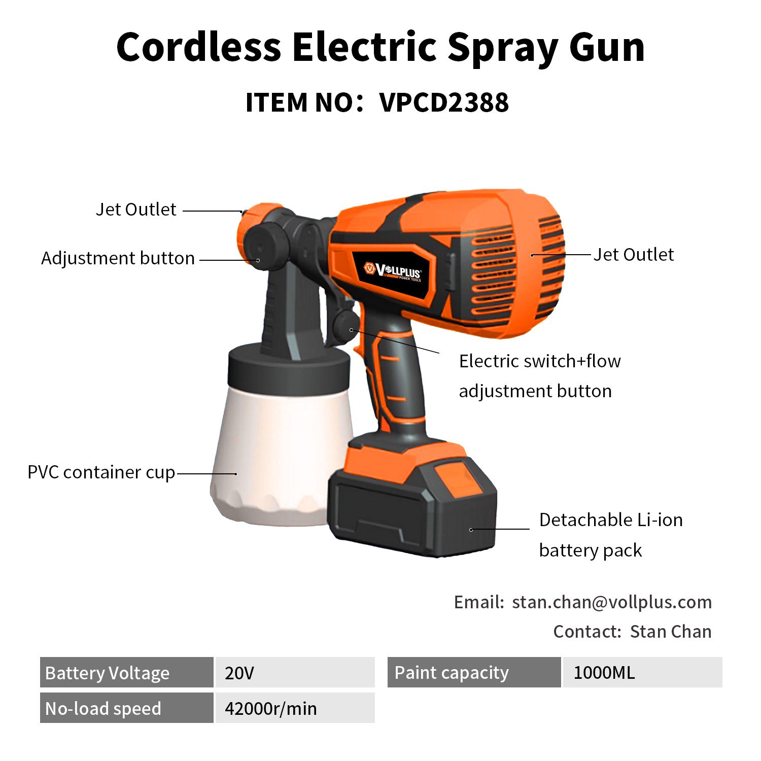 Cordless Electric Spray Gun