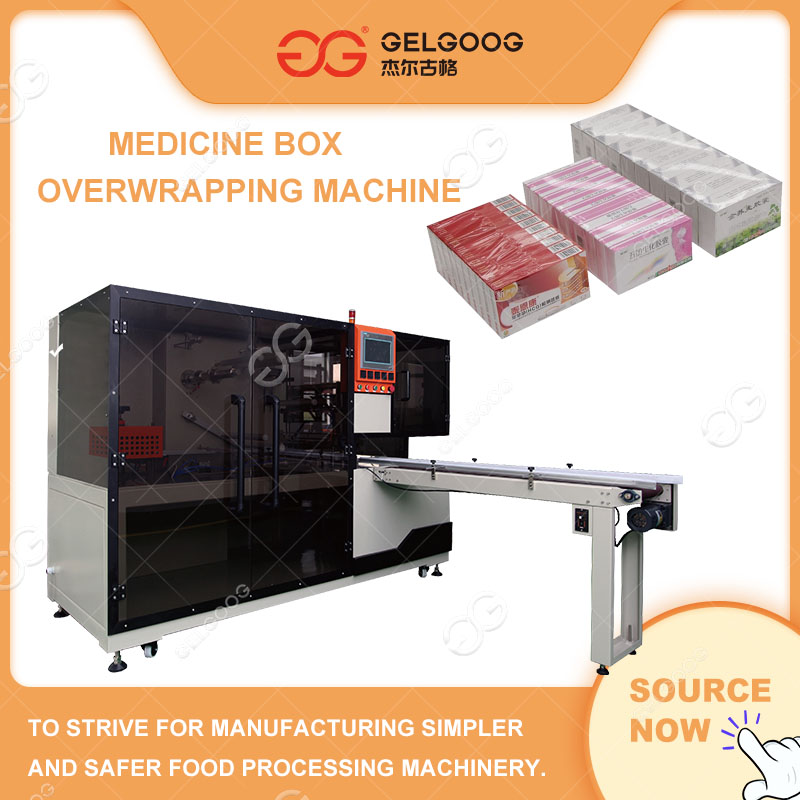 Automatic Medicine Box Cellophane Overwrapping Machine Tea Box