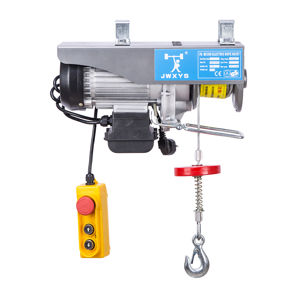200kg-1200kg mini  wire rope electric hoist with 3M lifting height