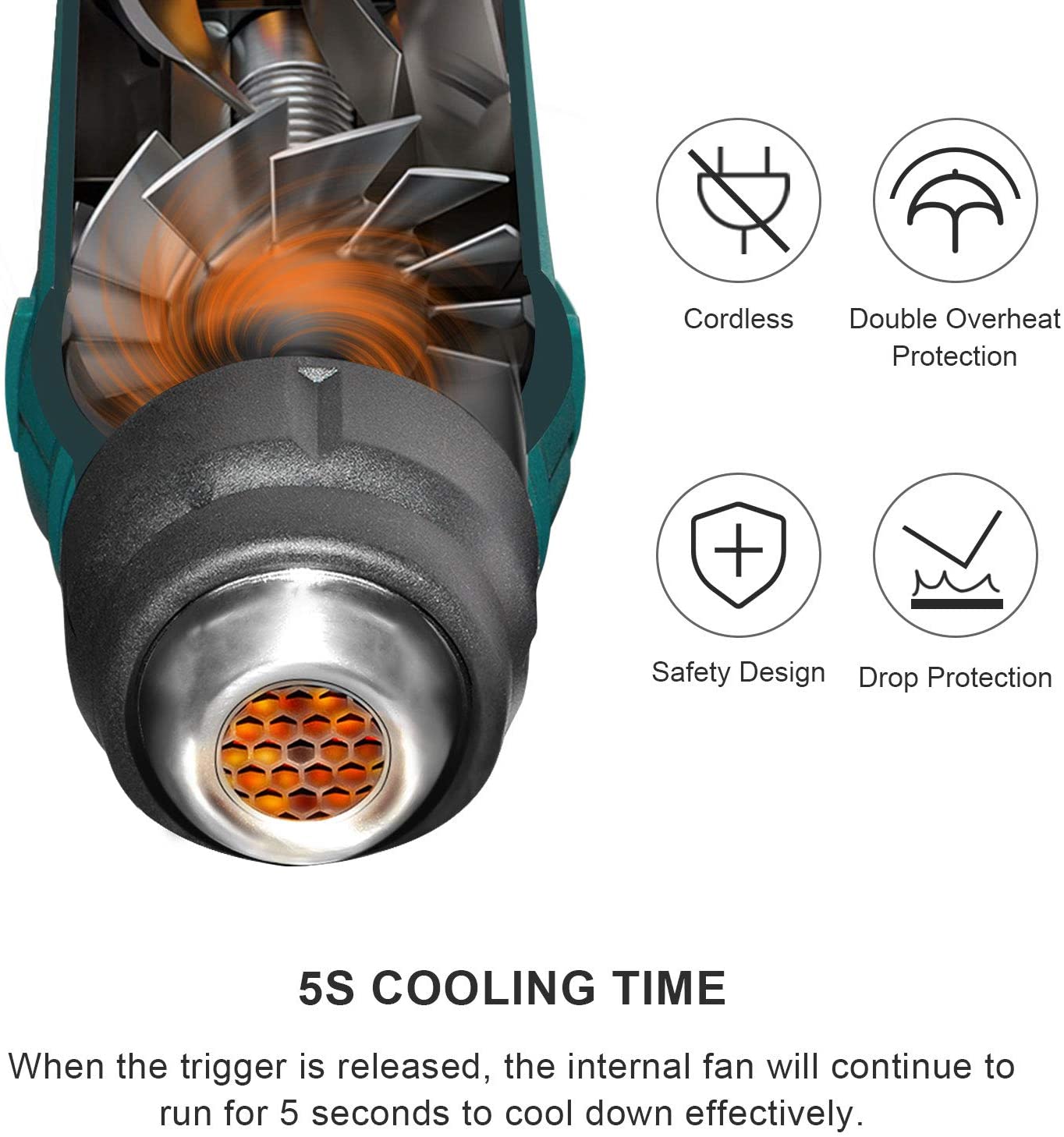 HG0050-18 Cordless Heat Gun