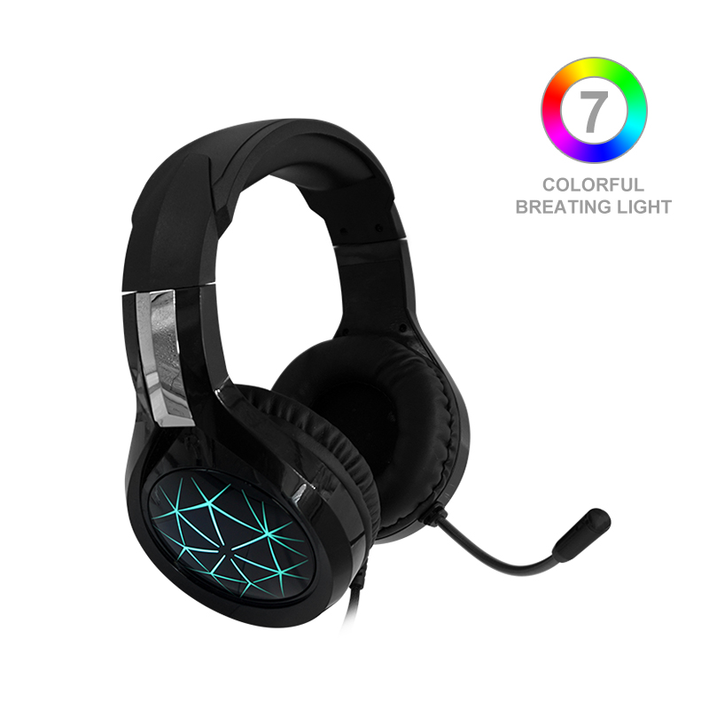 Gaming Headset Xbox One Headset with 7.1 Surround Sound  PS4 Headset with Noise Canceling Mic & LED Light  Compatible with PC  PS4  Wired PC Headphones for Online Class  Cell Phone