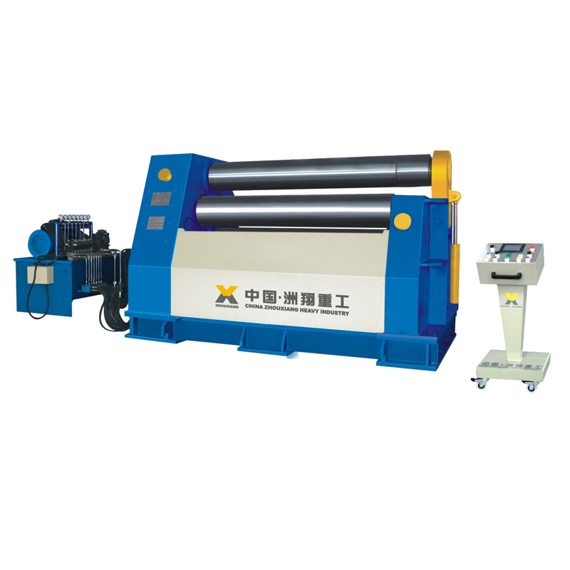 Arc down-adjusting 3-roller rolling machine