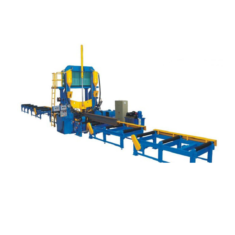 H-beam assembling  welding and straightening machine