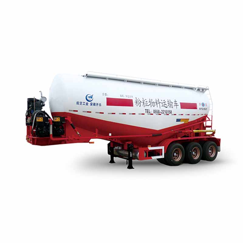 Hot sale tank powder bulker trailer powder tank trailer truck and powder material transport semi-trailer