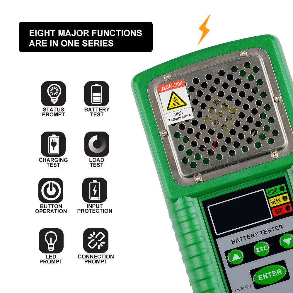 Automotive Battery Tester 6V 12V Lead-Acid Car Battery Checker Test for Battery Volt