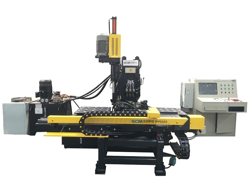 TPPD103 CNC HYDRAULIC PLATE PUNCHING MARKING & DRILLING MACHINE