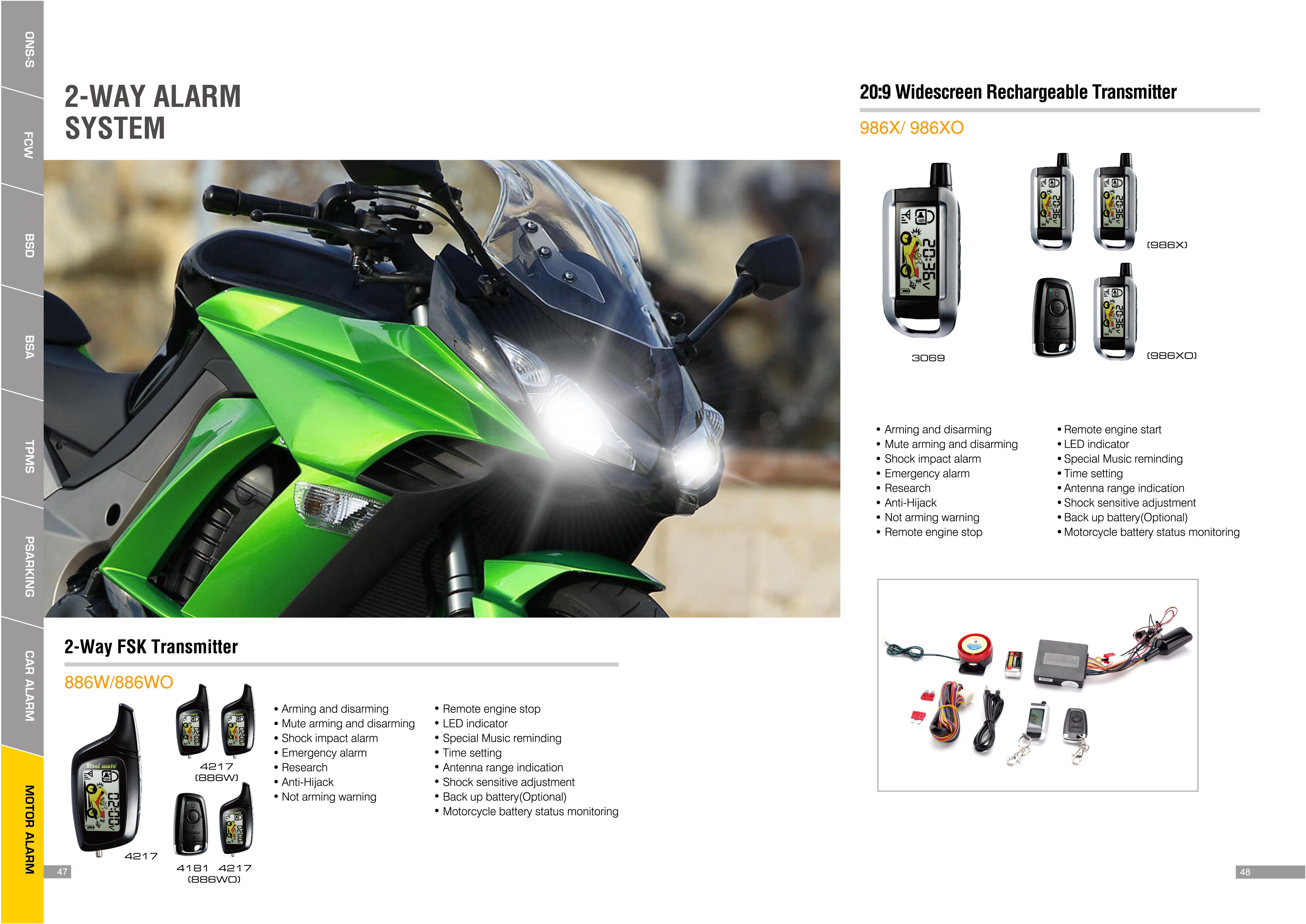 MOTOCYCLE ALARM SYSTEM