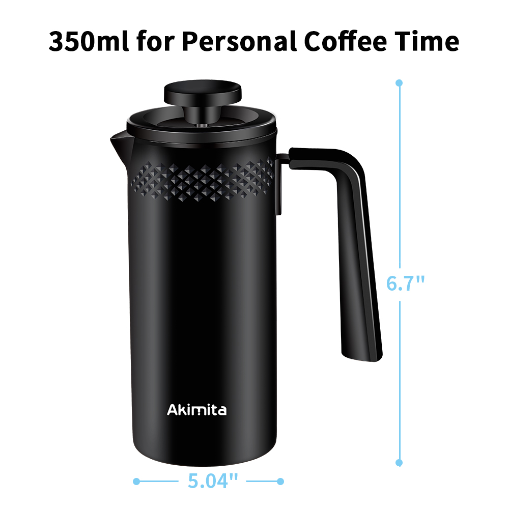 French press coffee Maker   portable coffee press  3 Level Filtration System and 304 Grade Stainless