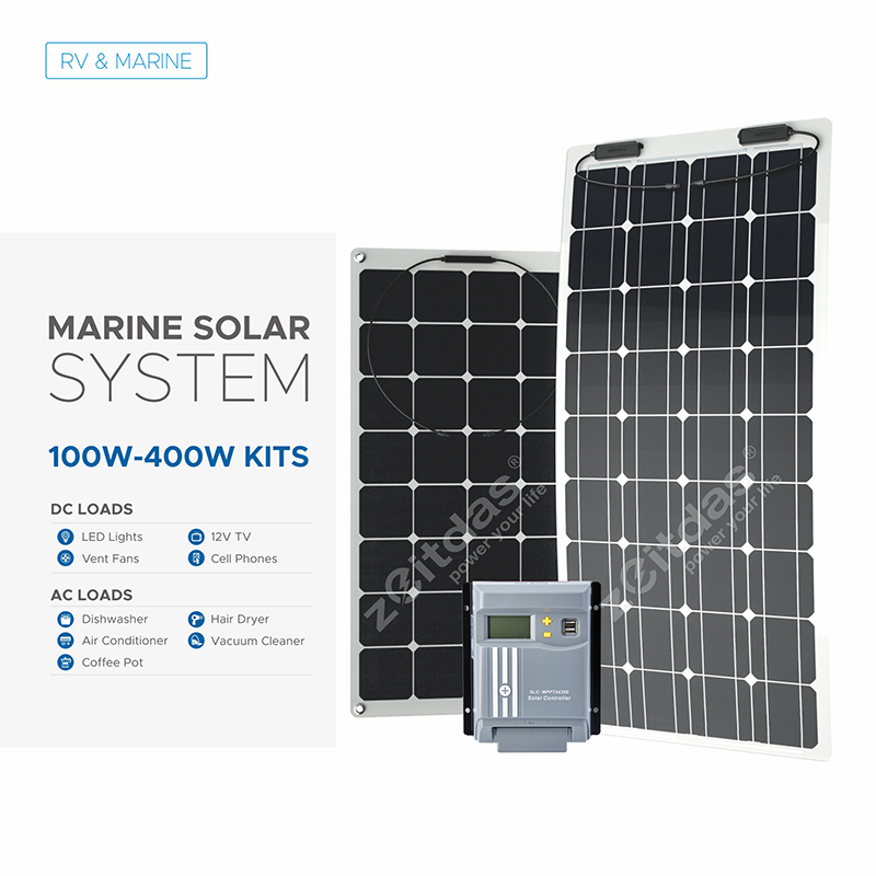 100W-400W Solar Marine System