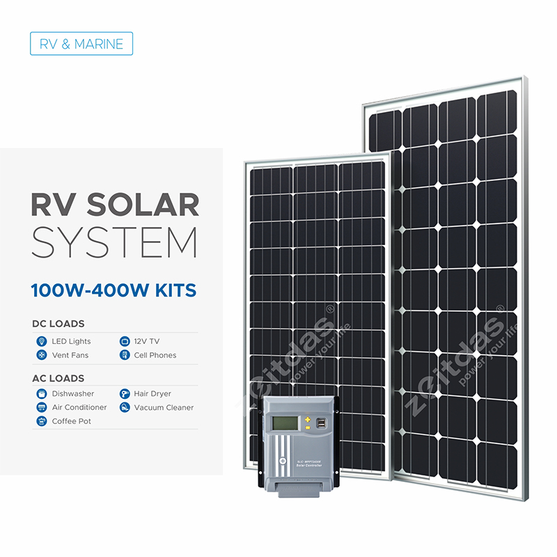 100w-400w  RV Solar System 100w-400w kits