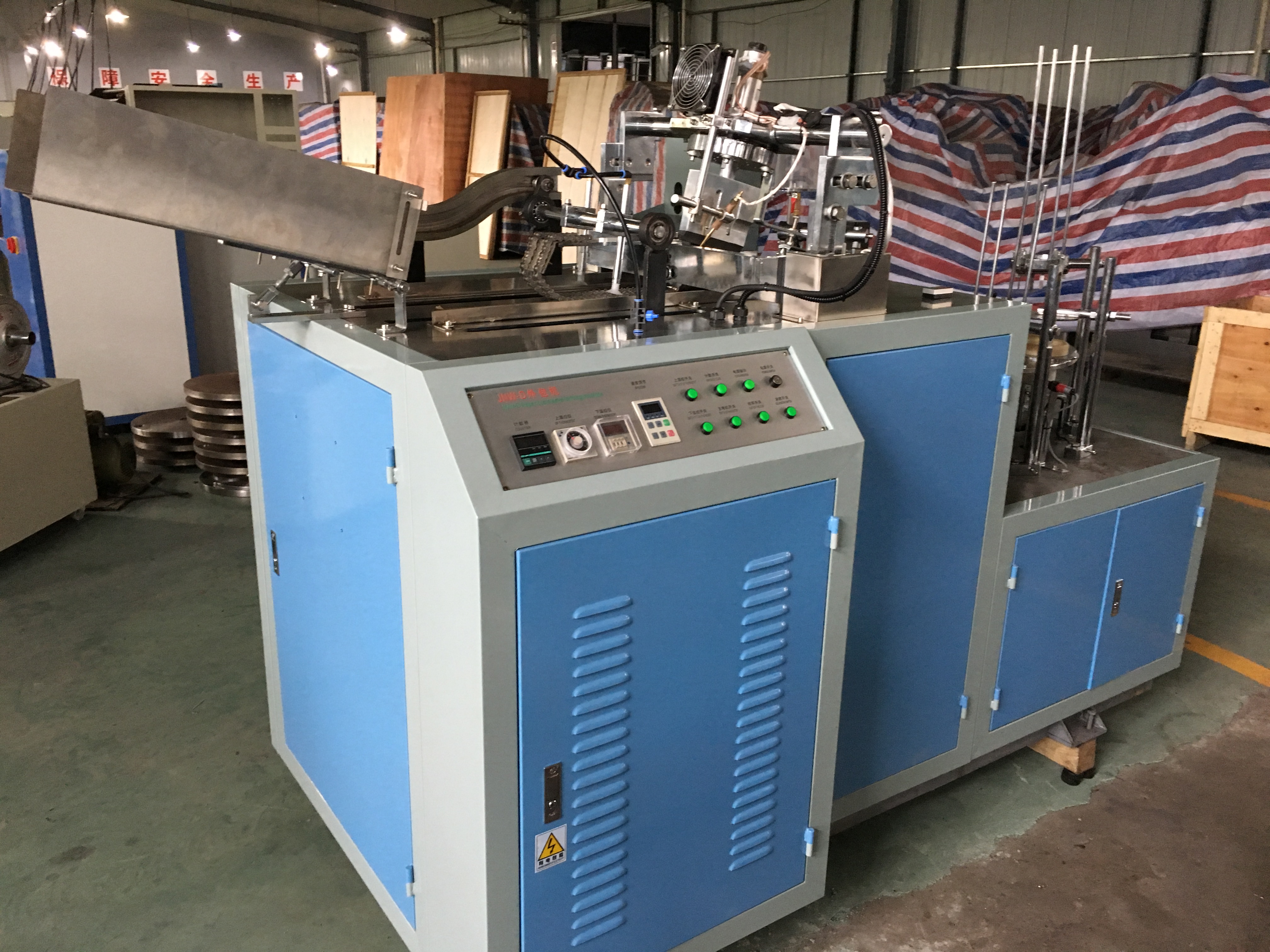 slow speed paper sleeve machine for ripple cup