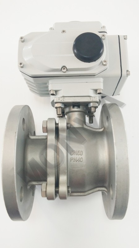 2-PC Flange Ball Valve with Mounting Pad PN16 and PN40