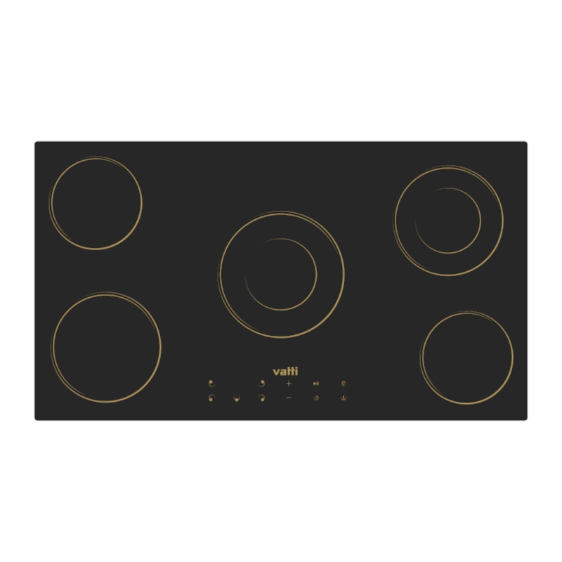 5 Cooking Zones Built-in Ceramic Hob