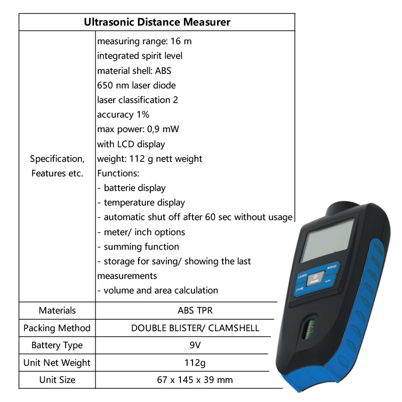 Ultrasonic Distance Measurer+Multi Sensor+Moisture Meter