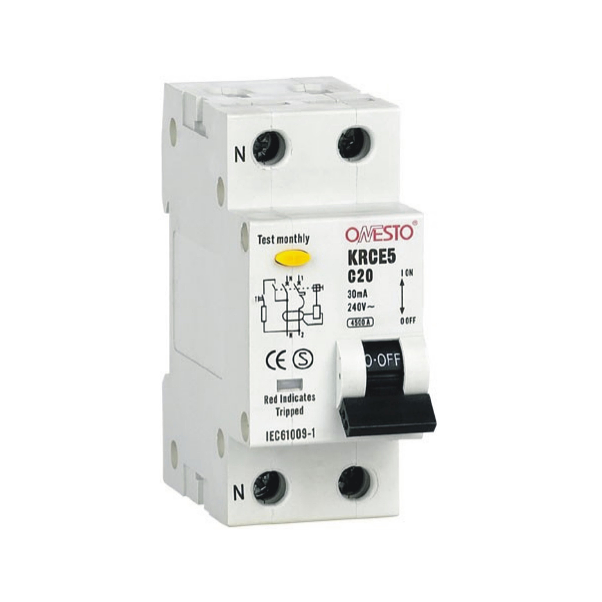 Residual Current Circuit Breaker with Overcurrent Protection