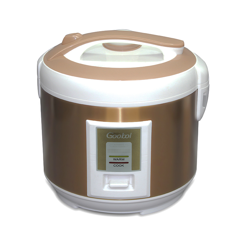 Gold color luxery design electric rice cooker convenient removable nonstick inner pot