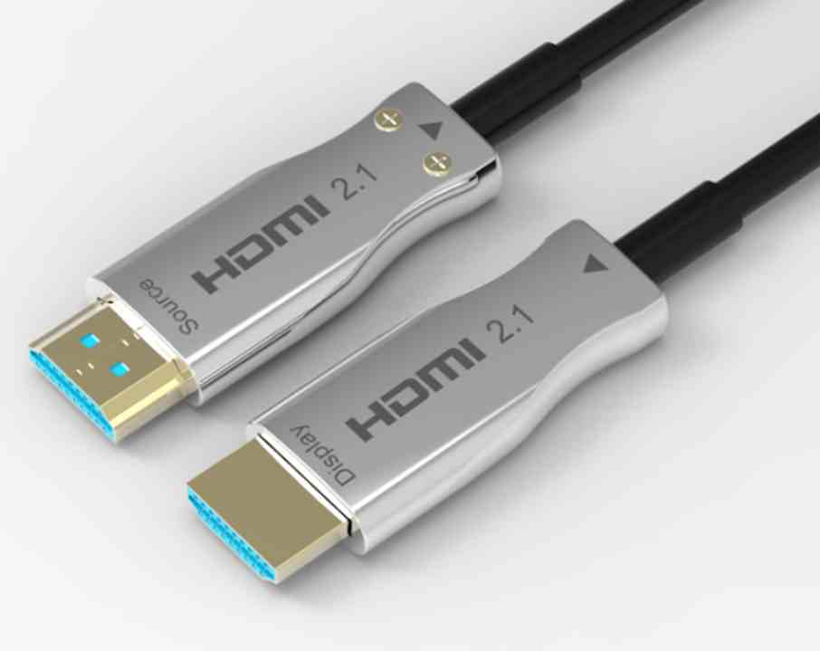 HDMI 2.1  8K@60HZ 48Gbps silver metal cover