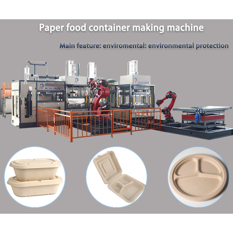 Automatic paper food container making machine