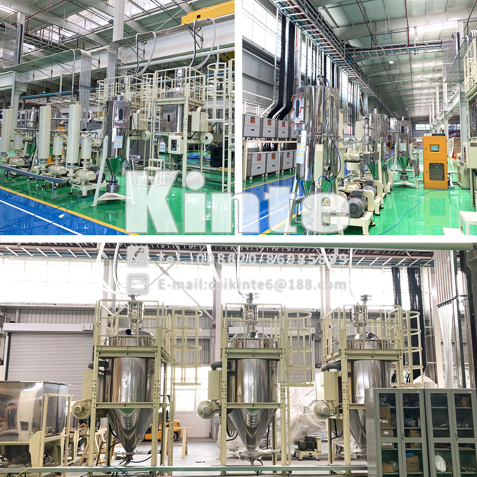 Central Feeding System of Material & Water for Injection Molding